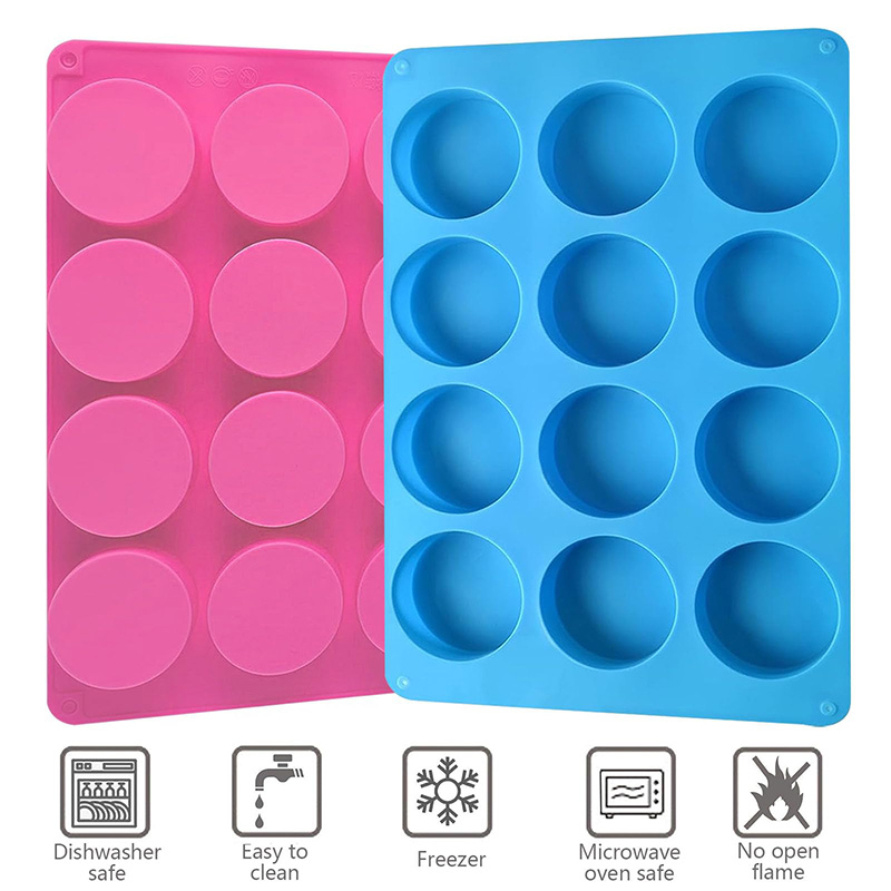 Round Silicone Molds 12-Cavity - Eco Soap ulasan dan harga