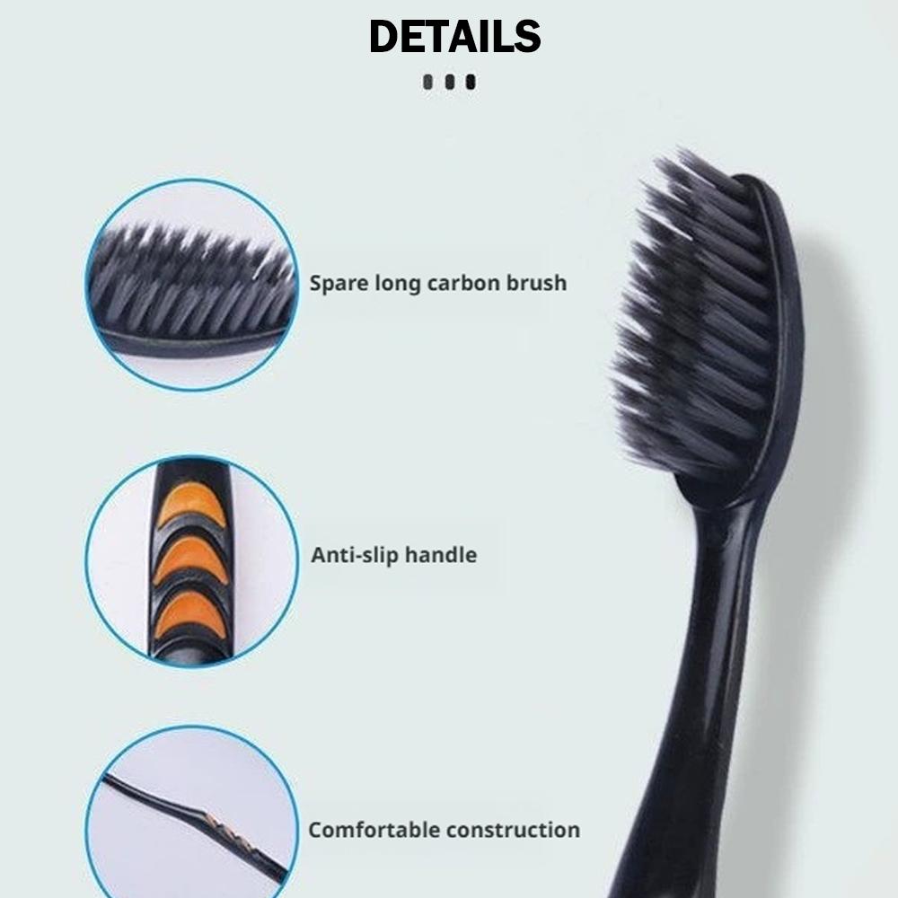 10Pcs Family Pack Bamboo Charc - Bamboo Toothbrush ulasan dan harga