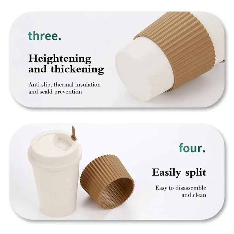 450ML Coffee Cups With Lids Wh - Reusable Straw ulasan dan harga