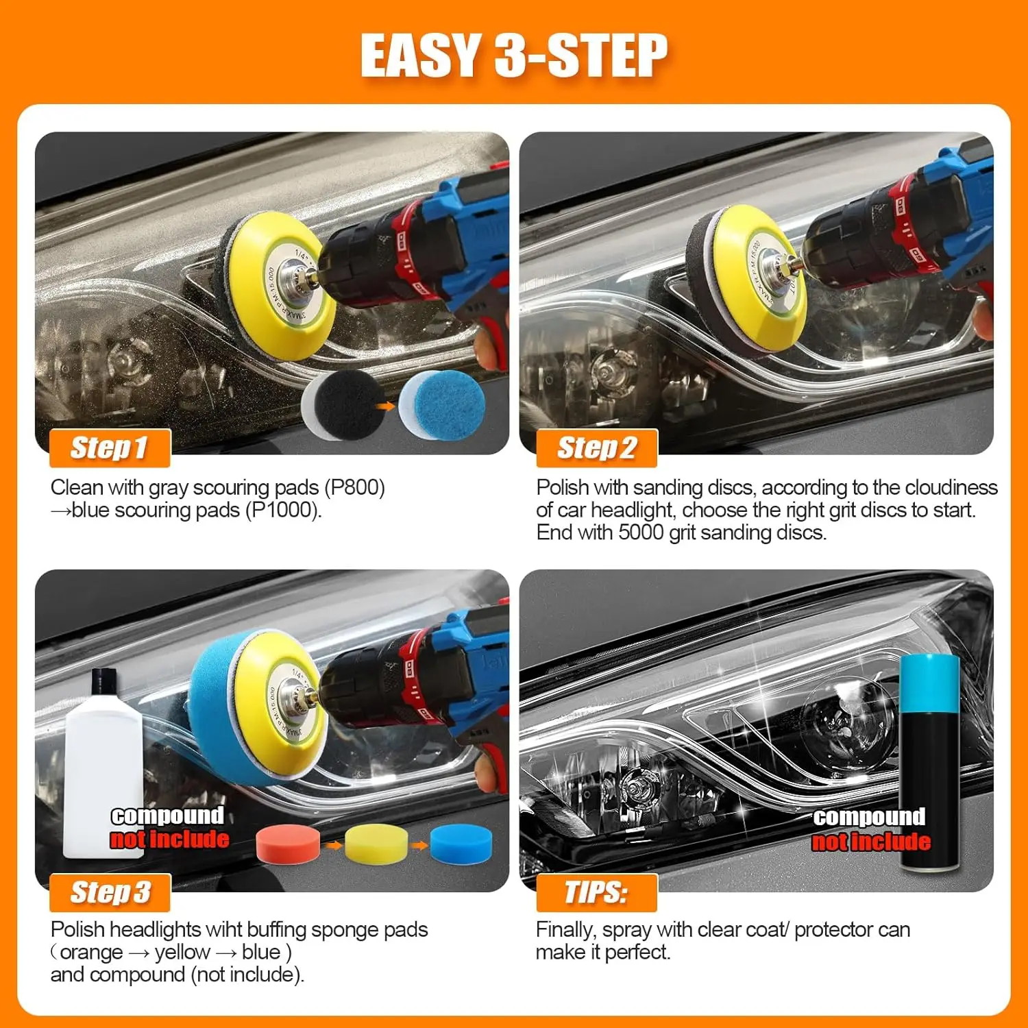 3 Inch Car Headlight Repair Ki - Beeswax Wrap ulasan dan harga