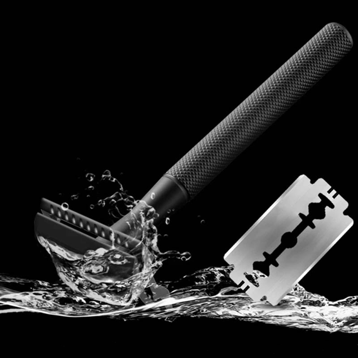Black Weighted Handle Safety R - Safety Razor Handle ulasan dan harga