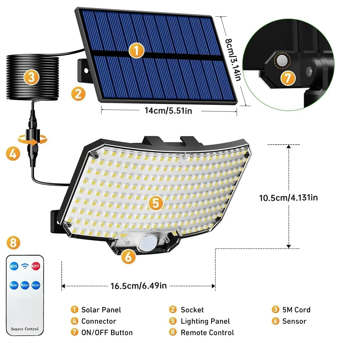 234LED Solar Outdoor Lights Mo - Solar Garden Light ulasan dan harga