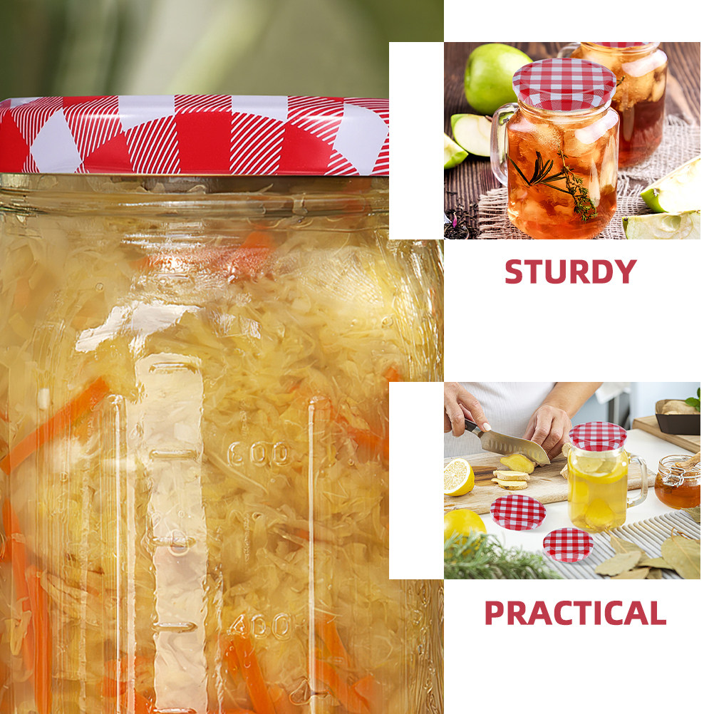 80Pcs Wide Mouth Jar Lids Cann - Reusable Bottle ulasan dan harga