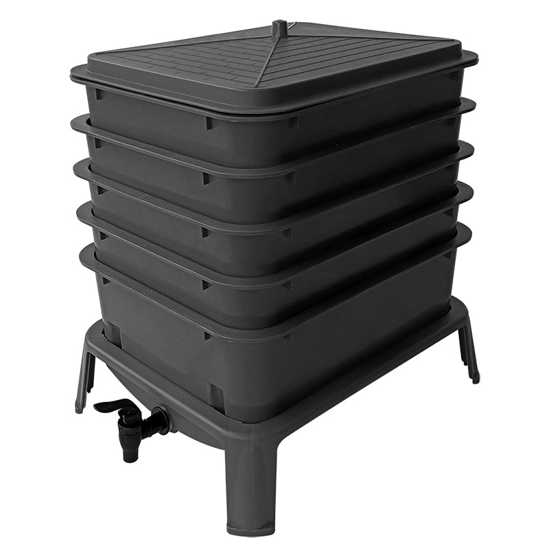 Heavy Duty 50L 5-Tray Worm Far - Compost Bin ulasan dan harga
