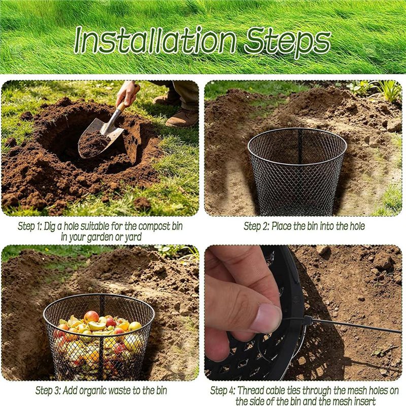 4 Pack Large Inground Worm Com - Compost Bin ulasan dan harga