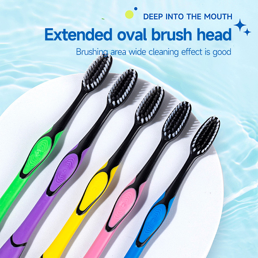 2/5/8pcs small round head soft - Bamboo Toothbrush ulasan dan harga