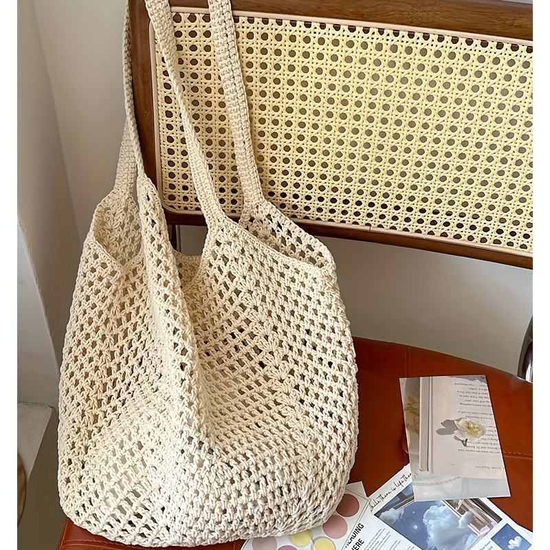 Beach Bags for Women - Women B - Reusable Straw ulasan dan harga