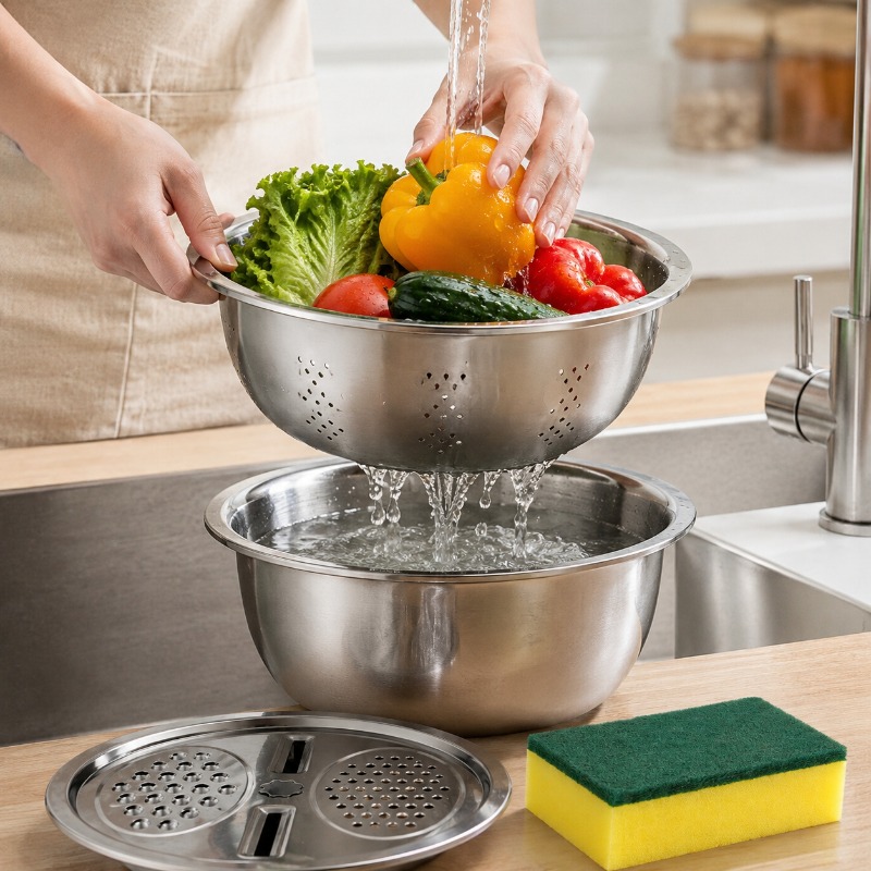 4pcs Sponge Stainless Steel Sl - Eco Sponge ulasan dan harga
