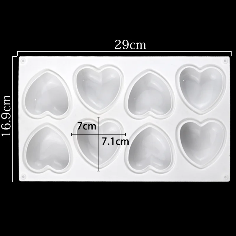 Love Heart Silicone Soap Mold  - Eco Soap ulasan dan harga