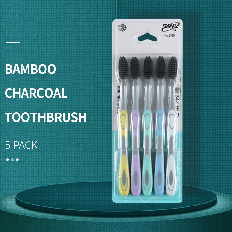 5/10pcs manual toothbrush with - Bamboo Toothbrush ulasan dan harga