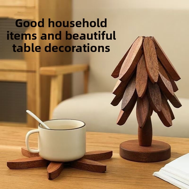 Creative Bamboo Tree Trivet, F - Bamboo Cutlery ulasan dan harga