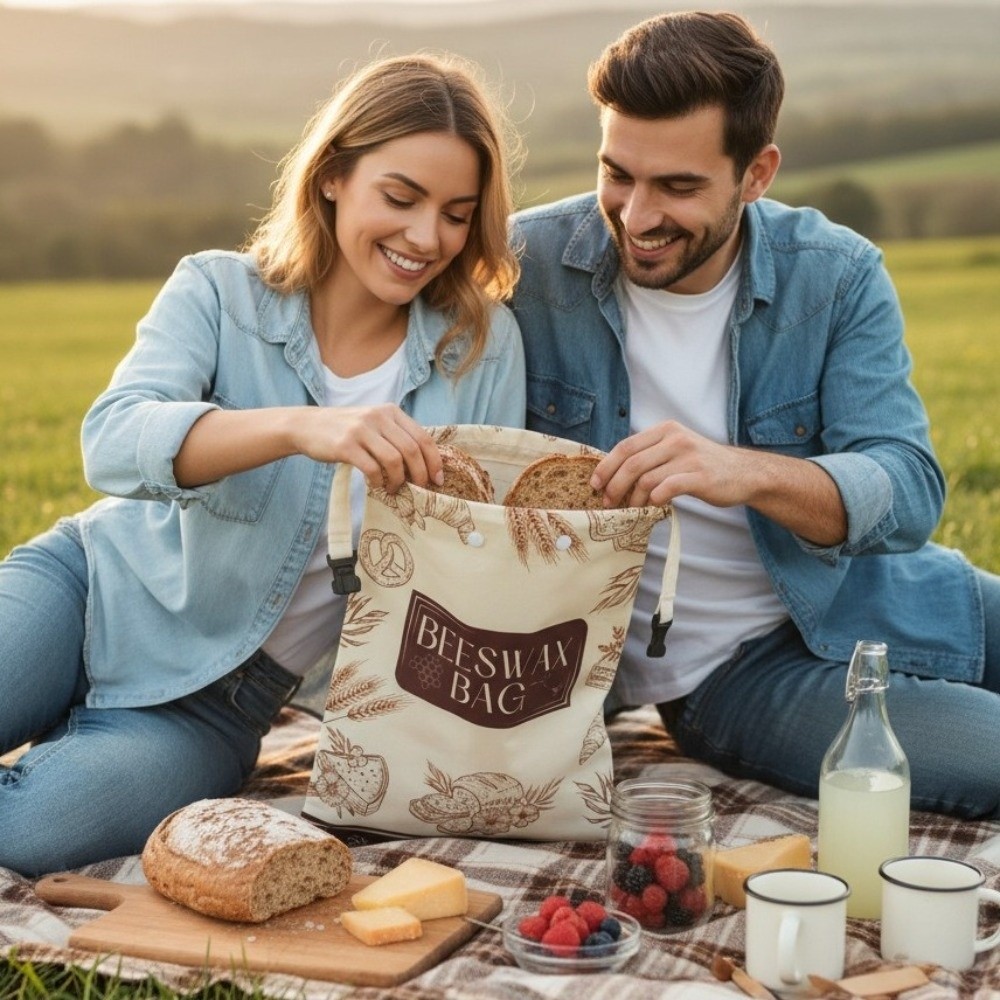 Reusable Beeswax Bread Bags Be - Reusable Bag ulasan dan harga