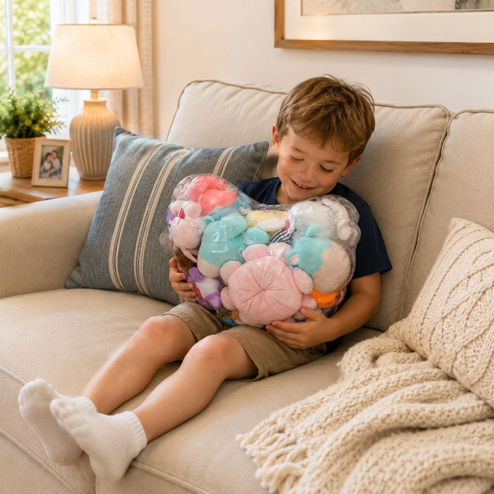 Stuffed Animal Organizer Clear - Reusable Bag ulasan dan harga