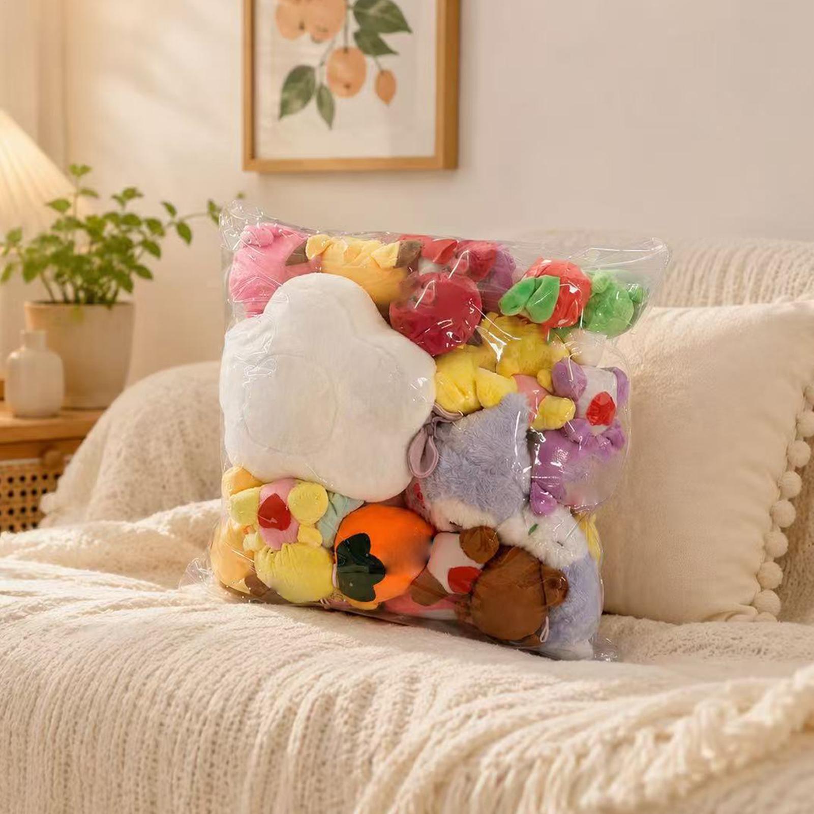 Stuffed Animal Organizer Clear - Reusable Bag ulasan dan harga