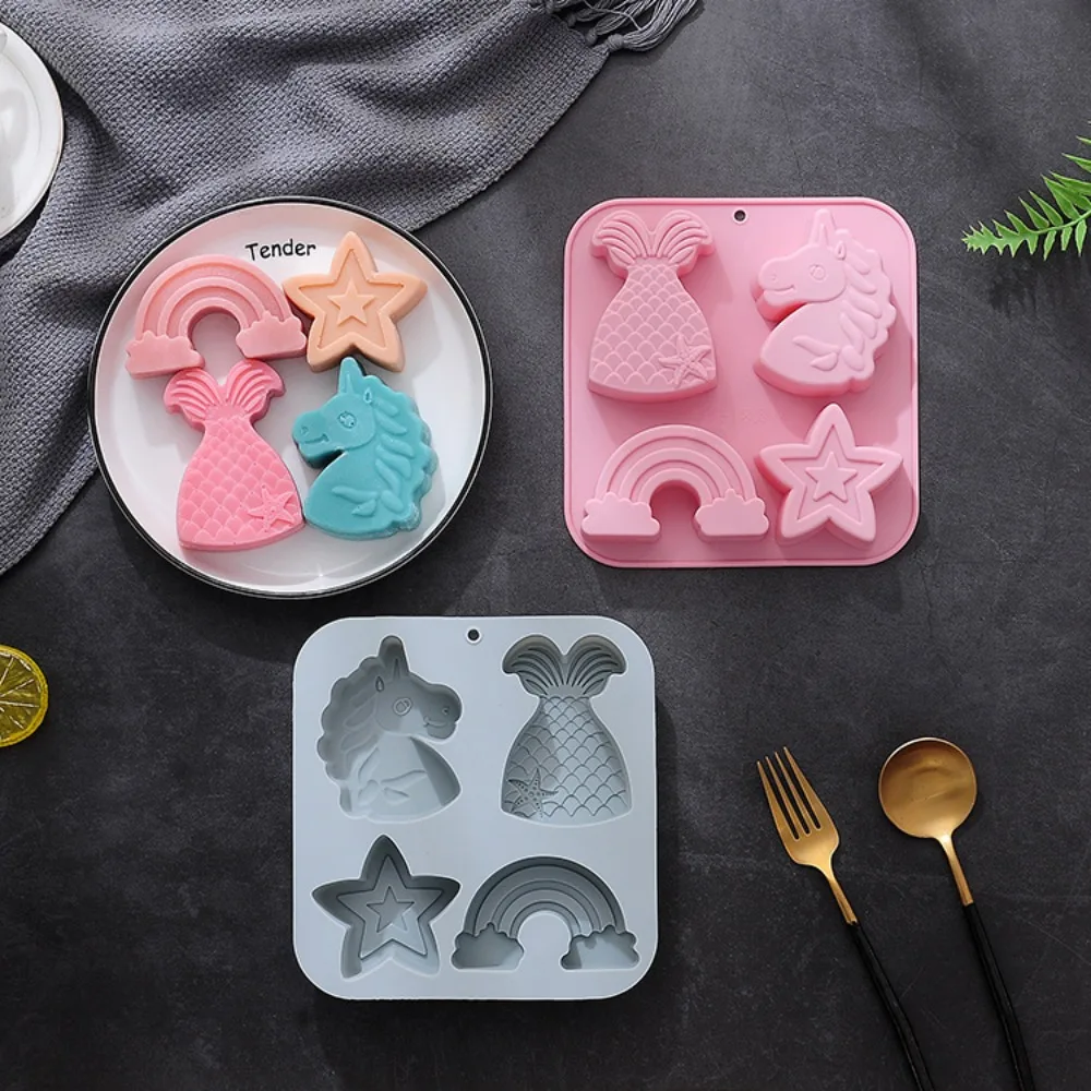4 Holes Star Rainbow Silicone  - Eco Soap ulasan dan harga