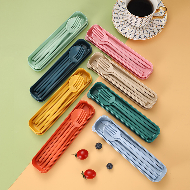 4Pcs/Set Portable Utensils Wit - Reusable Straw ulasan dan harga