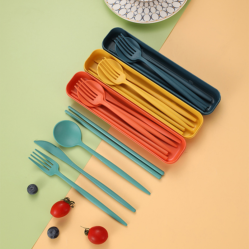 4Pcs/Set Portable Utensils Wit - Reusable Straw ulasan dan harga