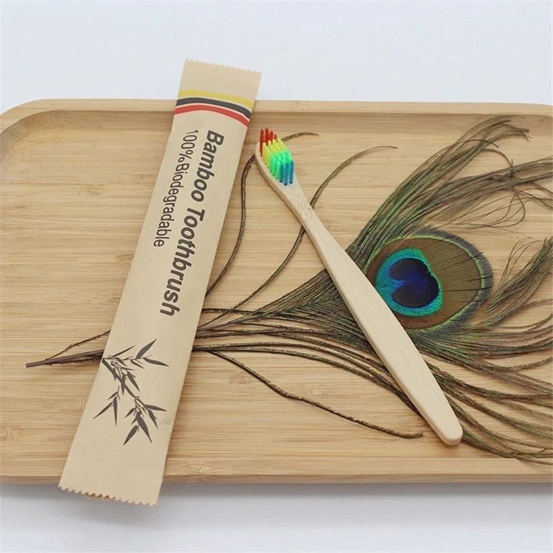 Bamboo Toothbrushes 100Pcs Eco - Bamboo Toothbrush ulasan dan harga