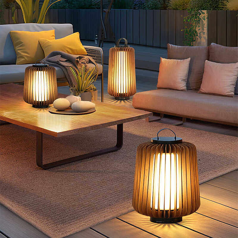 Luminous floor lamp courtyard  - Solar Garden Light ulasan dan harga
